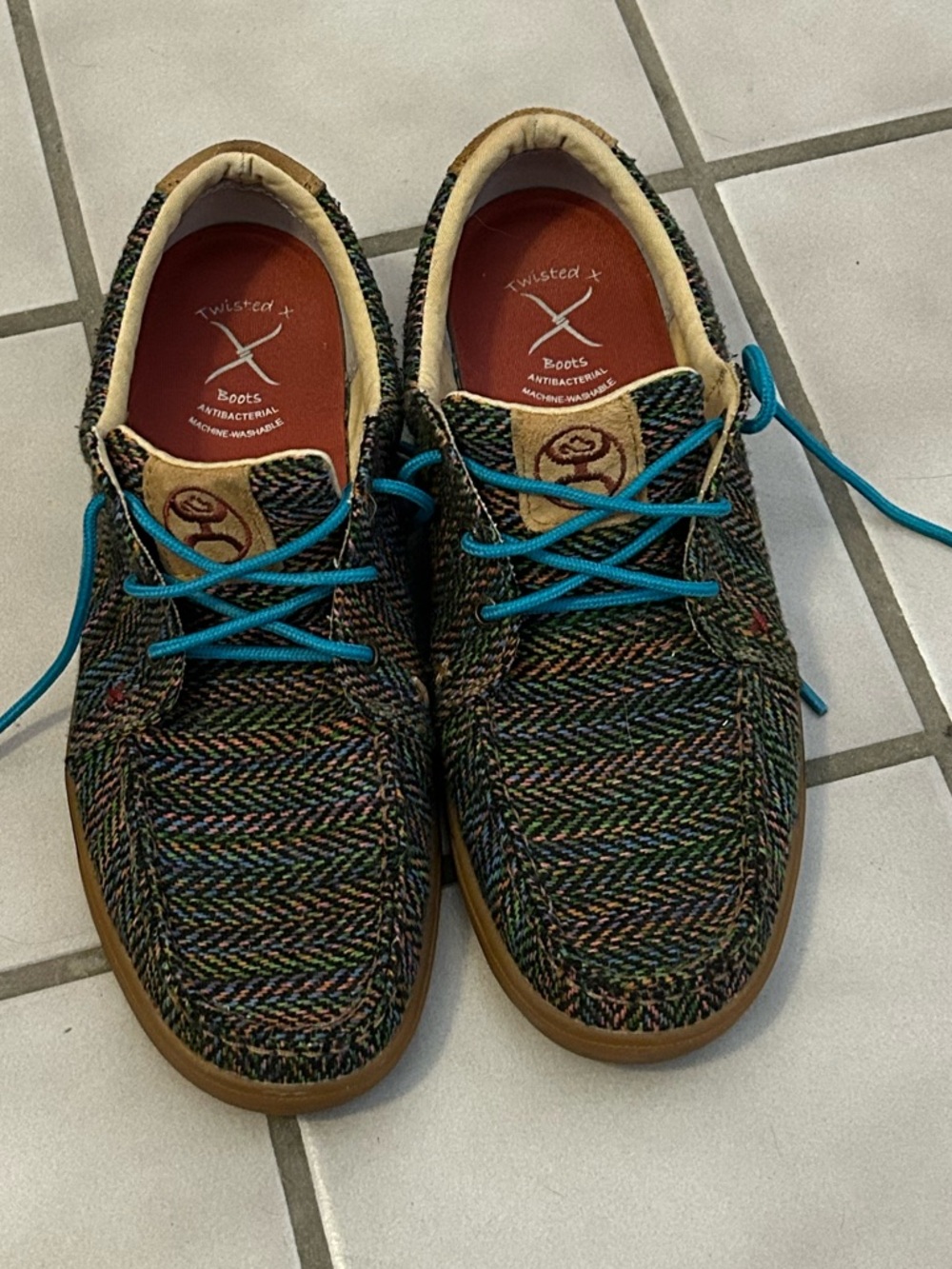 Twisted X Multi Color Woven Lace Up Casual Shoes Women’s 7.5 M